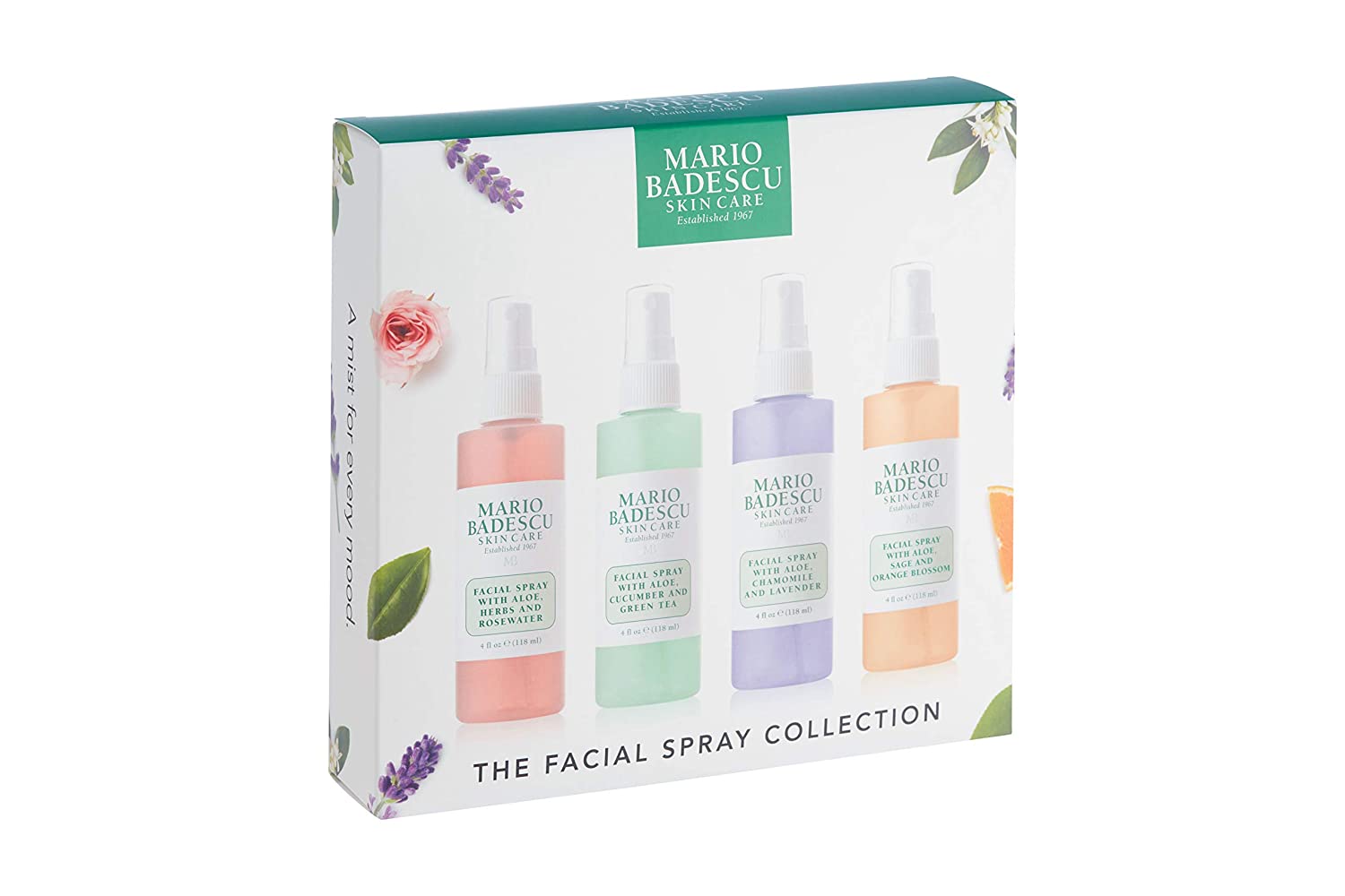 Mario Badescu Facial Spray Collection with Rose Water, Cucumber, Lavender and Orange Blossom, Multi-Purpose Cooling and Hydrating Face Mist for All Skin Types, Dewy Finish - Image 7